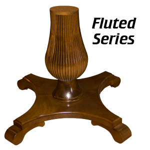 Fluted Series table base