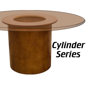 Cylinder Series wooden table base