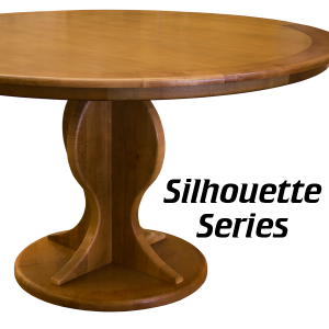 Silhouette Series wooden curved table base