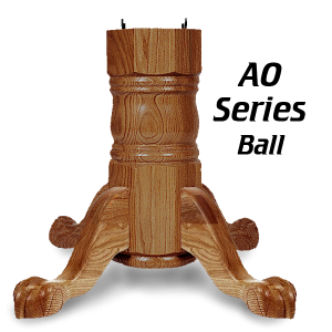 AO Series ball foot wooden table base
