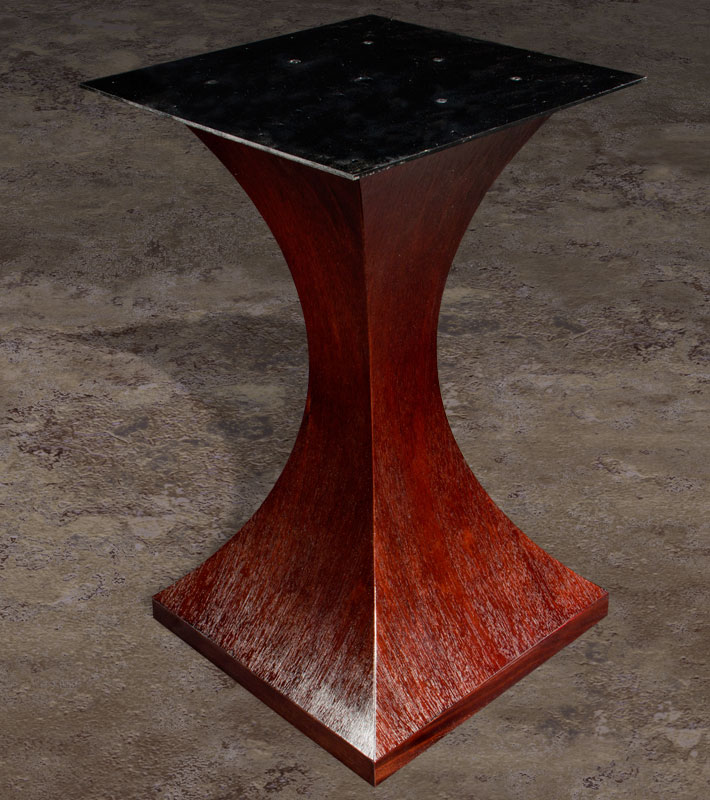 HRC Series wooden angled curves table base