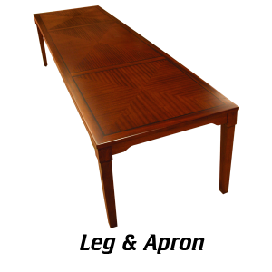 Base 68 – Leg & Apron longer wooden table leg base