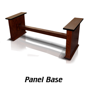 Base 66 – Panel Base wooden table base, double base