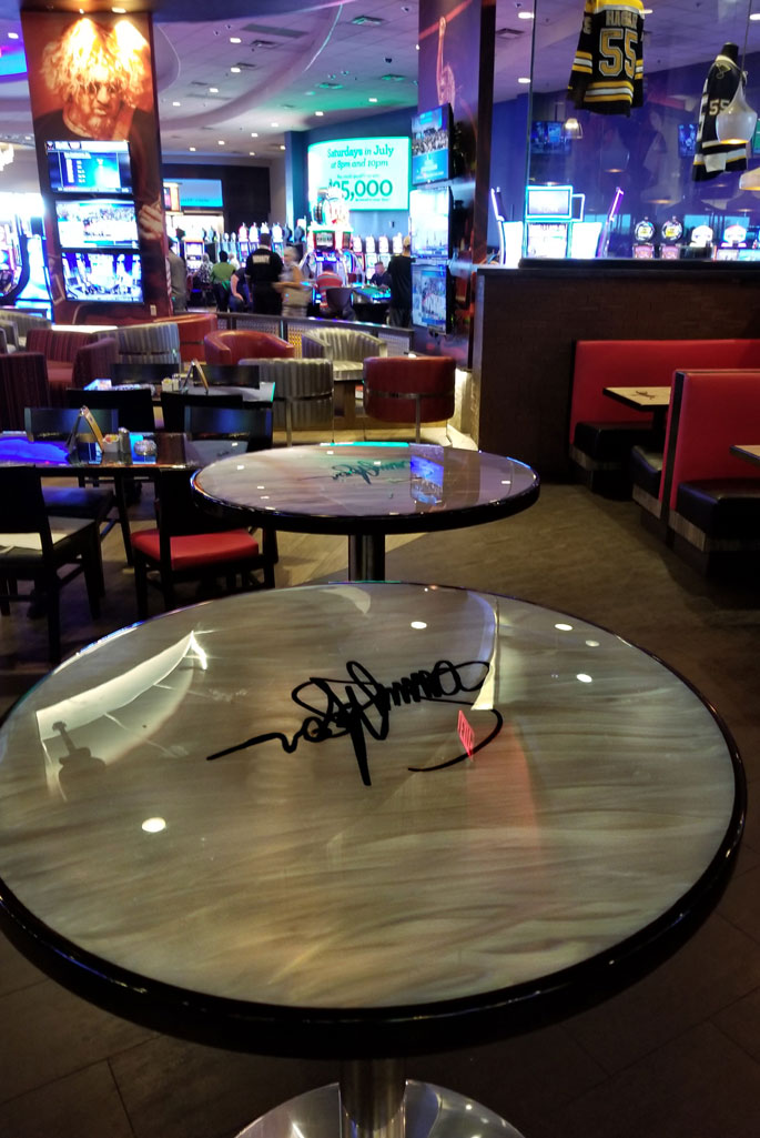 Sammy Hagar’s Red Rocker Tables & Chairs